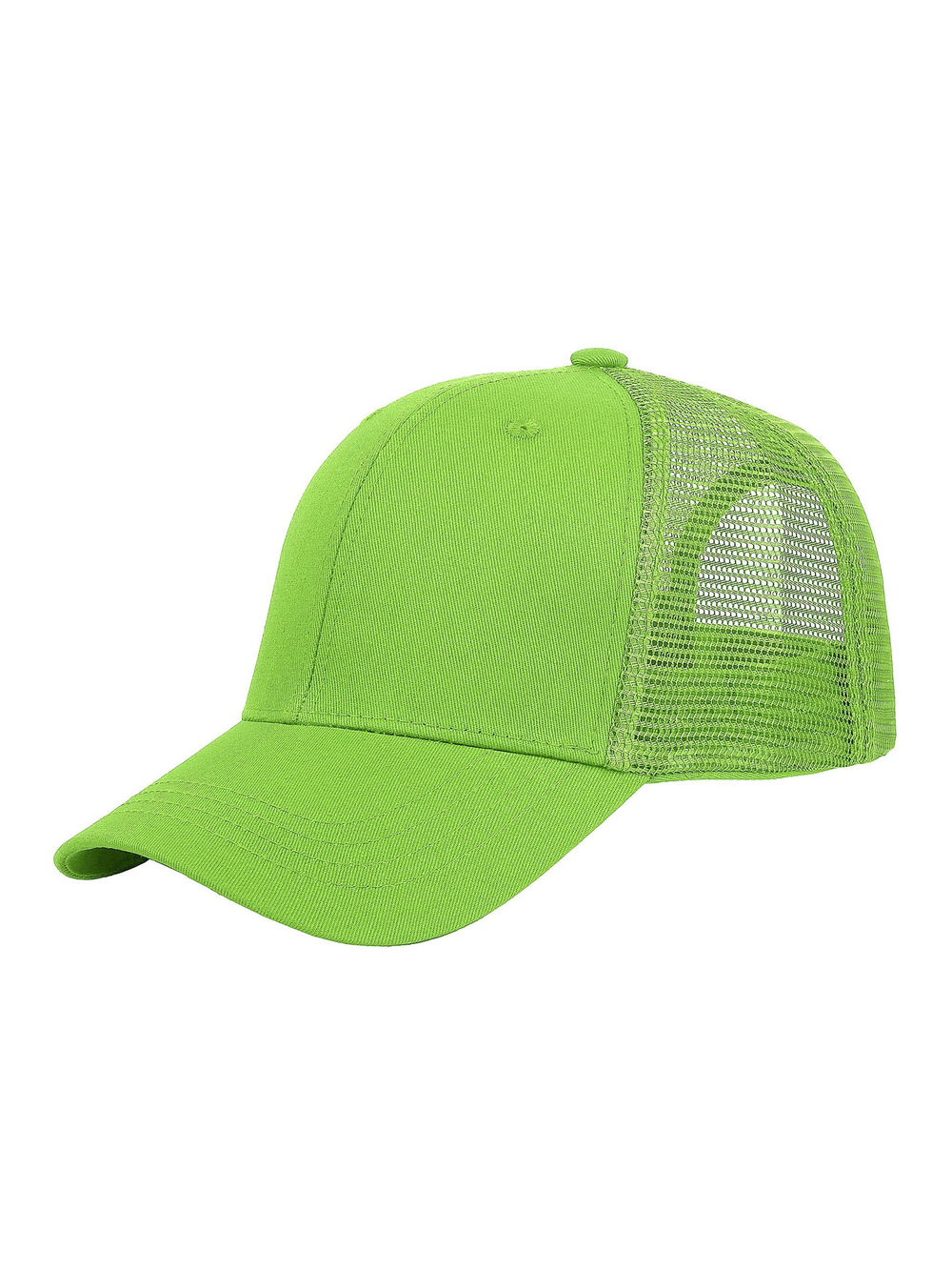 Trucker Hat Baseball Cap Structured Plain Design | 1 Pack, Light Green | Size OS